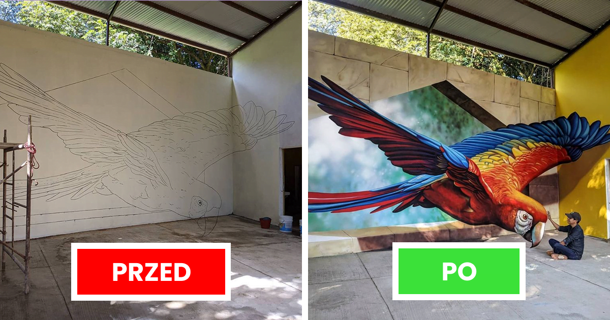 54 niesamowite prace utalentowanego artysty, który tworzy trójwymiarową sztukę grafitti